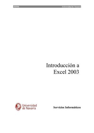 Manual de Excel Versión 2003