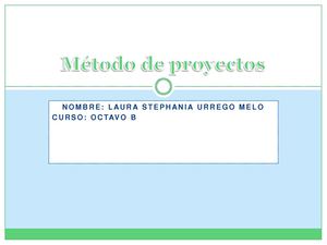 metodo de proyectos en power point