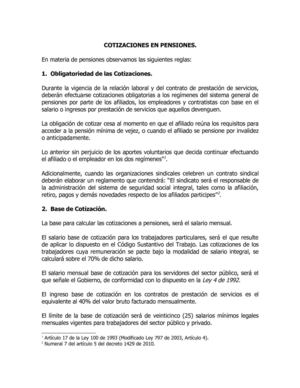 Cotizaciones en Pensiones