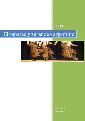 El zapateo y zarandeo en la danza argentina