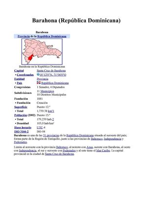 Información de Barahona