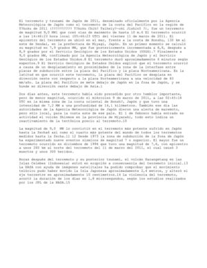 TERREMOTO Y TSUNAMI EN JAPON