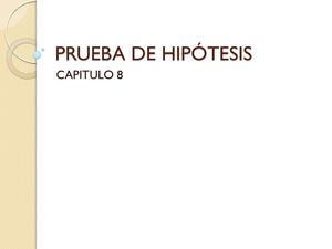 Prueba de Hipótesis