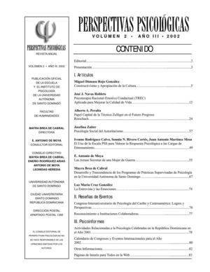 Perspectivas Psicológicas Vol 2
