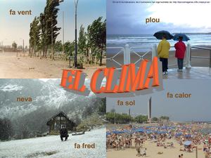 El temps i el clima (classe i activitats)