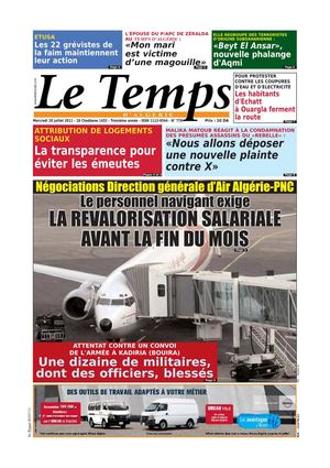 Le Temps d'Algérie Edition du Mercredi 20 juillet 2011