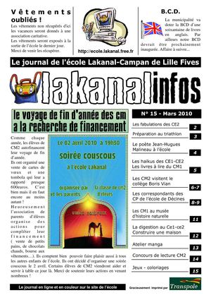 Lakanal Infos mars 2010