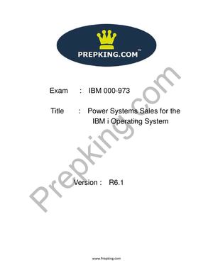 Prepking 000-973 Exam Questions