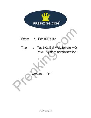 Prepking 000-992 Exam Questions