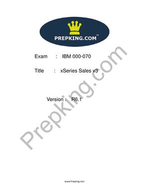Prepking 000-070 Exam Questions