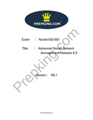 Prepking 050-691 Exam Questions