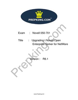 Prepking 050-701 Exam Questions