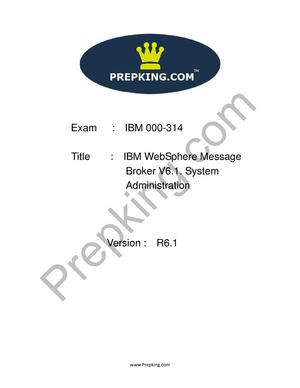 Prepking 000-314 Exam Questions