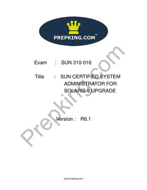 Prepking 310-016 Exam Questions