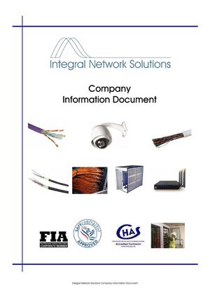Company Information Document