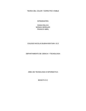 Teoria del color y espectro visible