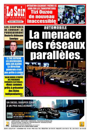 Le soir dalgerie du 21.07.2011