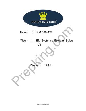 Prepking 000-427 Exam Questions