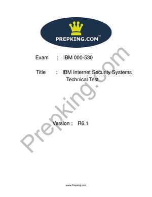 Prepking 000-530 Exam Questions