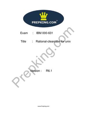 Prepking 000-631 Exam Questions
