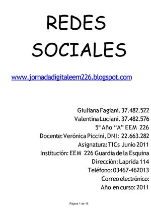 Redes Sociales