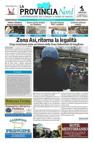 LA PROVINCIA NORD 22 APRILE 2011