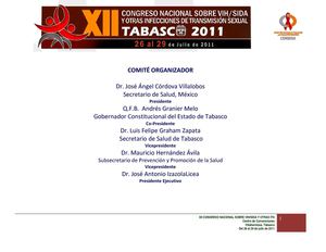 XII Congreso Nacional Sobre VIH/SIDA - Programa