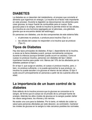La Diabetes