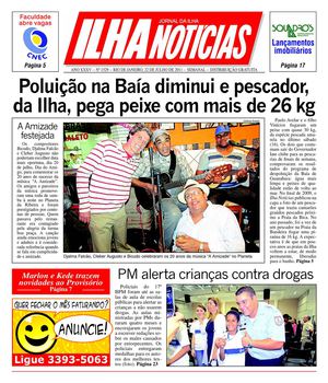 Jornal Ilha Notícias - Edição 1529 - 22/07/2011