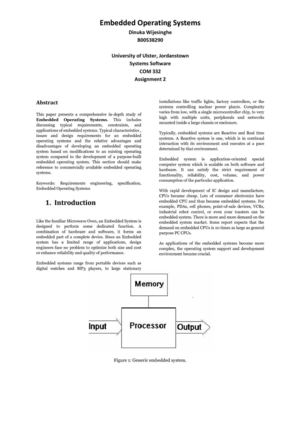 Embedded Operating Systems