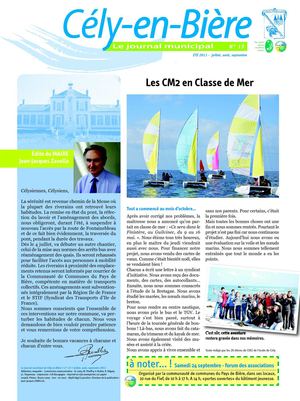 Le journal de Cély-en-Bière n°13