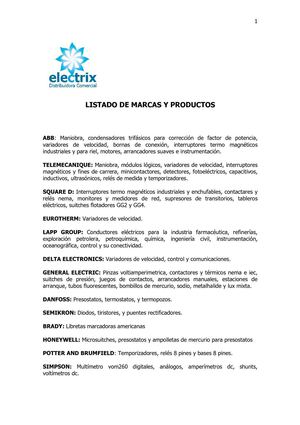 ARTÍCULOS ELECTRIX