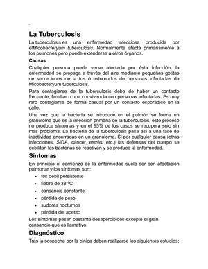 La Tuberculosis