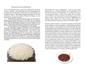 Historia de Arroz Con Habichuelas