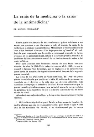 Crisis de la medicina o la crisis de la antimedicina