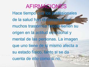 Para una mejor vida : afirmaciones positivas