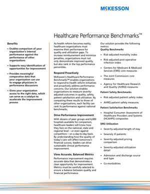 Healthcare Performance Benchmarks