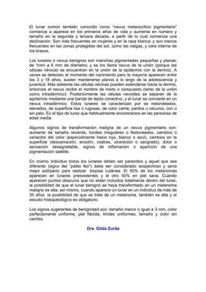 reconoce los lunares peligrosos 