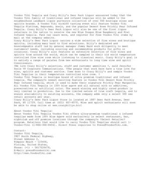 Crazy Billy's Deer Park Liquor Launches Voodoo Tiki Tequila