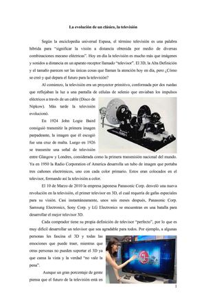 La evolución de la televisión