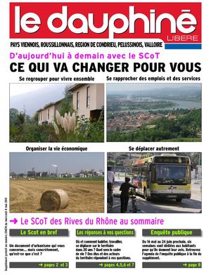 Supplément Dauphiné Libéré sur le Scot des Rives du Rhône 12 mai 2011