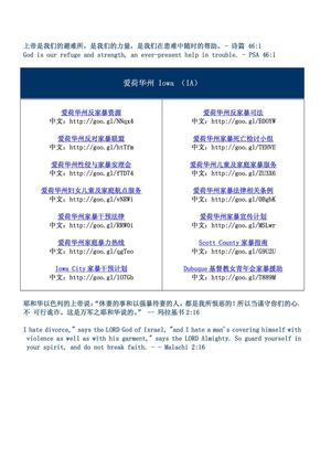 Iowa 家暴相关网站链接（附中文翻译）