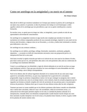 Como ser Astrólogo en la Antigüedad y no Morir en el Intento