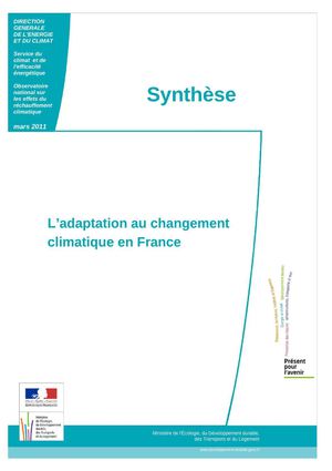 ONERC_synthese_adaptation au changement climatique pour la France
