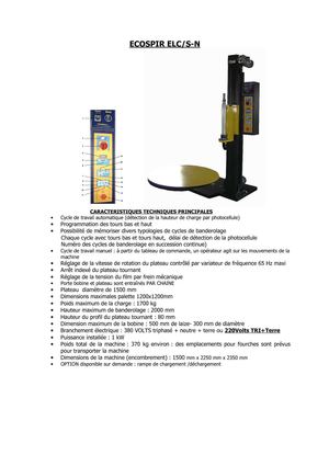 BANDEROLEUSE DE PALETTE