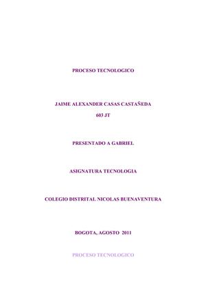 Informe procesos tecnologicos