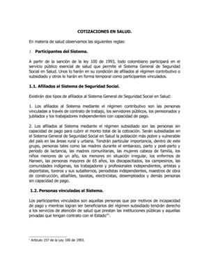 COTIZACIONES EN SALUD