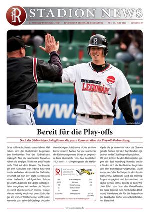 Stadionnews Nr. 07/2011 - Buchbinder Legionäre vs. Bad Homburg