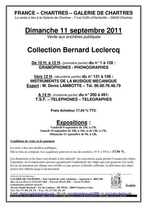 MUSIQUE MECANIQUE - PHONOGRAPHES - TSF - INSTRUMENTS SCIENTIFIQUES 11-09-2011 