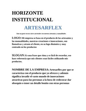 Horizonte institucional